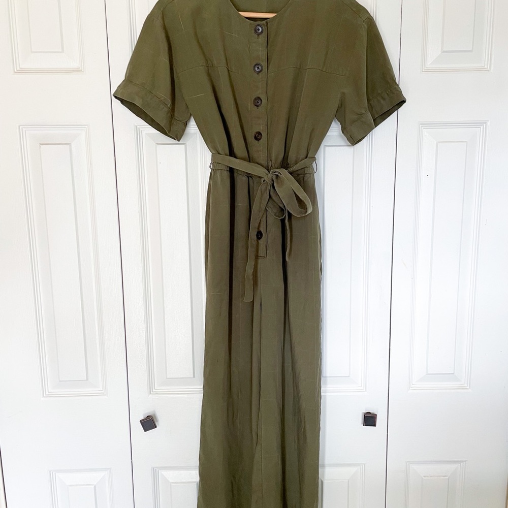 Madewell green jumpsuit. Size XS.